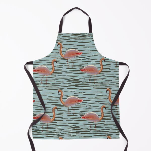 Item preview, Flamingo in the pond designed and sold by Daizydrawshop.