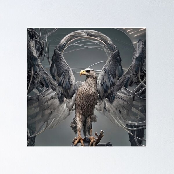 Item preview, Eagle Wildlife Abstract Art 057 designed and sold by tpixx.