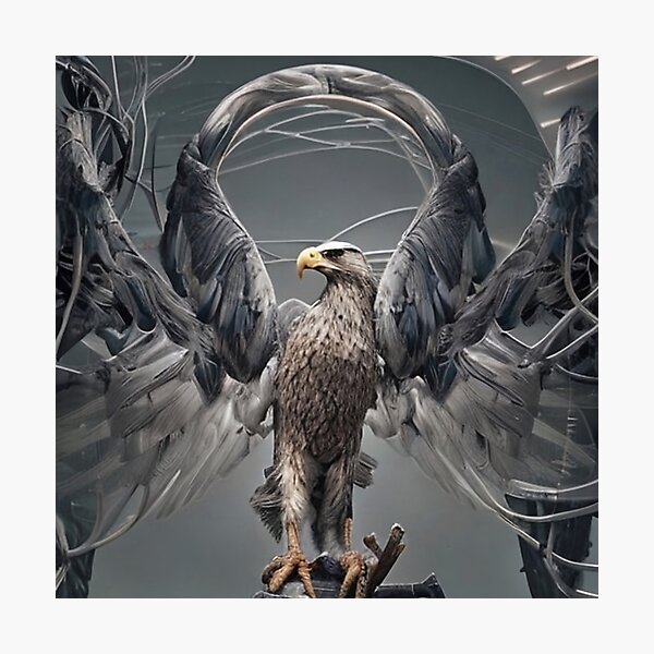 Item preview, Eagle Wildlife Abstract Art 057 designed and sold by tpixx.