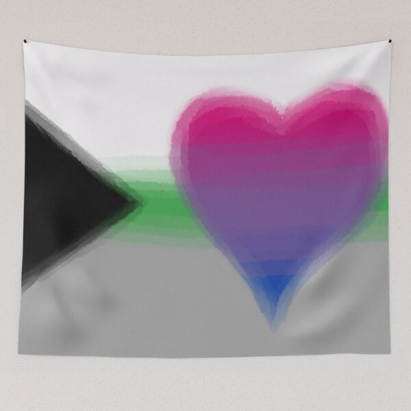 Item preview, Watercolor Demi-BiromanticPride Flag designed and sold by Sum-Thangs.