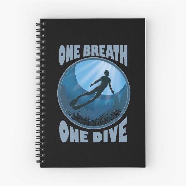 Item preview, One Breath One Dive - Apnoe Freedive - The Ocean Is Calling designed and sold by TheInkElephant.