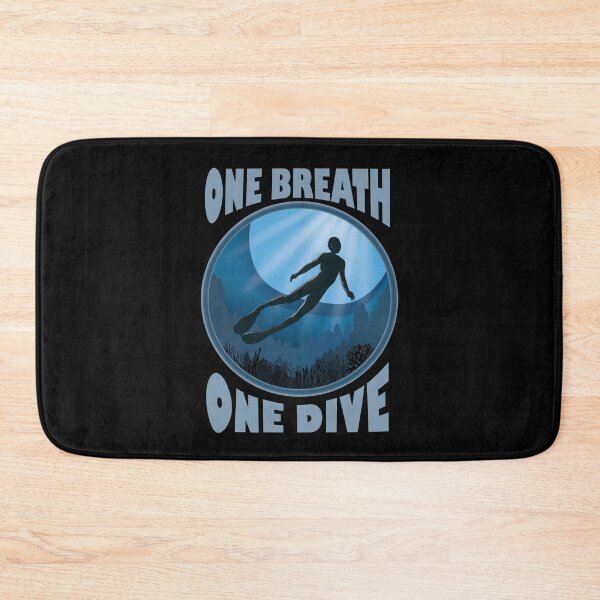 Item preview, One Breath One Dive - Apnoe Freedive - The Ocean Is Calling designed and sold by TheInkElephant.