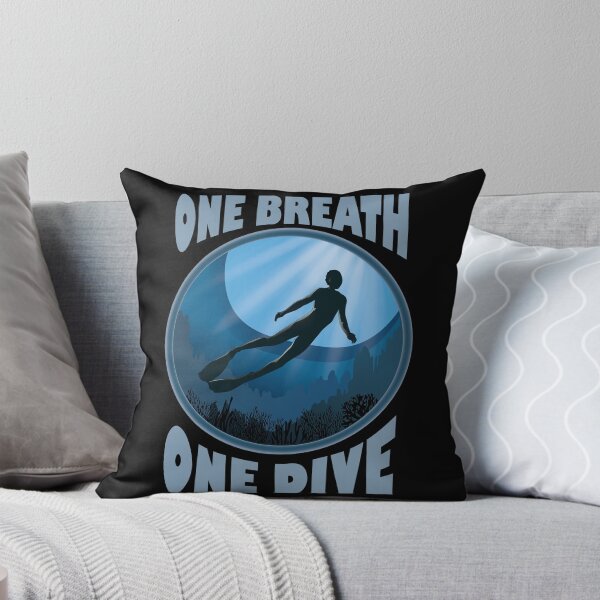 Item preview, One Breath One Dive - Apnoe Freedive - The Ocean Is Calling designed and sold by TheInkElephant.