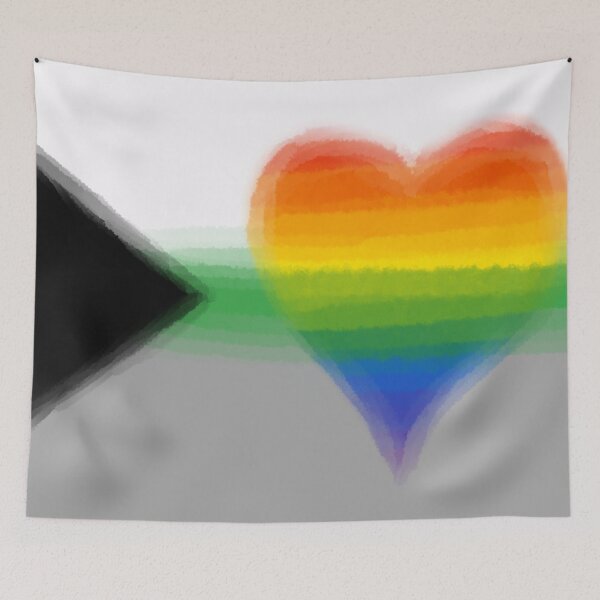 Aperçu de l'œuvre Watercolor Demi-Homoromantic Gay Pride Flag créée et vendue par Sum-Thangs.