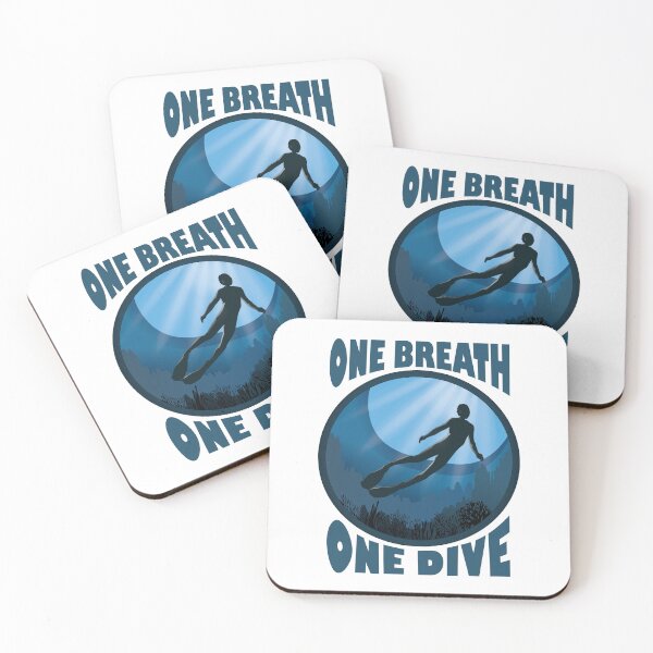 Item preview, One Breath One Dive Apnoe Freedive - The Ocean Is Calling designed and sold by TheInkElephant.