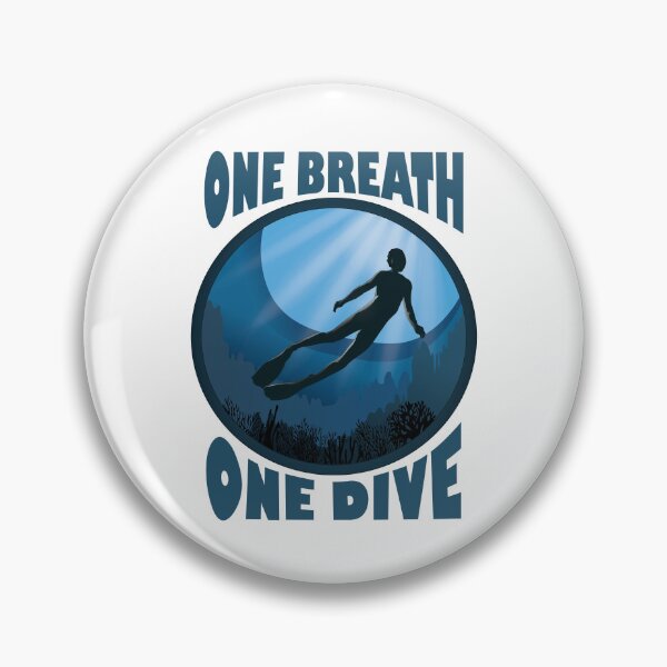 Item preview, One Breath One Dive Apnoe Freedive - The Ocean Is Calling designed and sold by TheInkElephant.