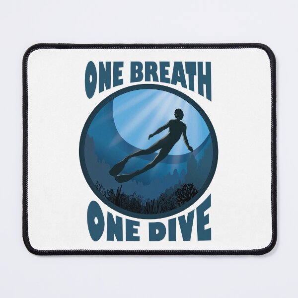 Item preview, One Breath One Dive Apnoe Freedive - The Ocean Is Calling designed and sold by TheInkElephant.