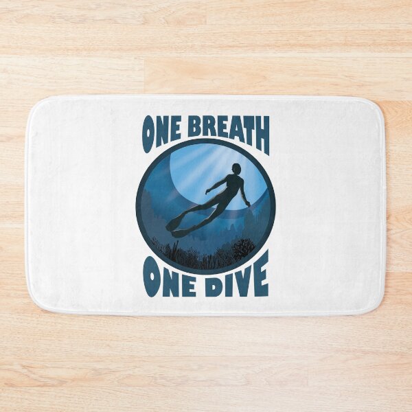 Item preview, One Breath One Dive Apnoe Freedive - The Ocean Is Calling designed and sold by TheInkElephant.