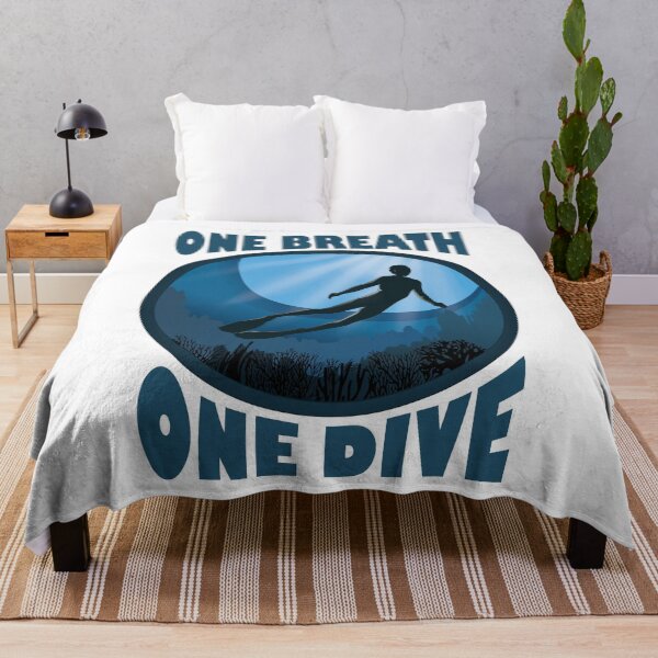 Item preview, One Breath One Dive Apnoe Freedive - The Ocean Is Calling designed and sold by TheInkElephant.