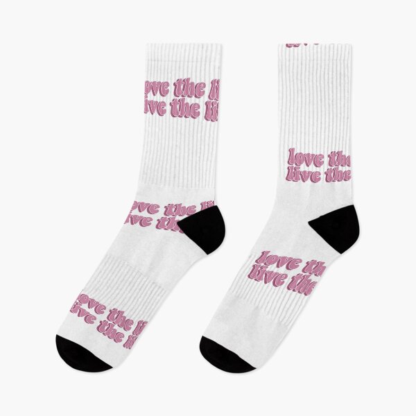 Item preview, Love The Life You Live - Live The Life You Love - Pink Motivational Quote  designed and sold by inherflopera.