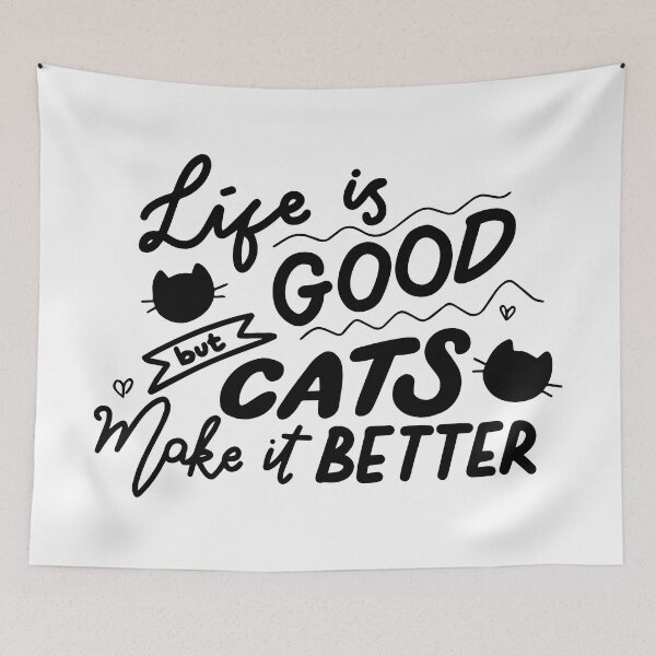 Item preview, Life is Better with Cats designed and sold by printify.