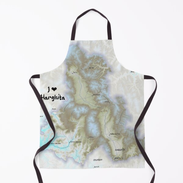 Item preview, Harghita County Map, România designed and sold by maptheclouds.