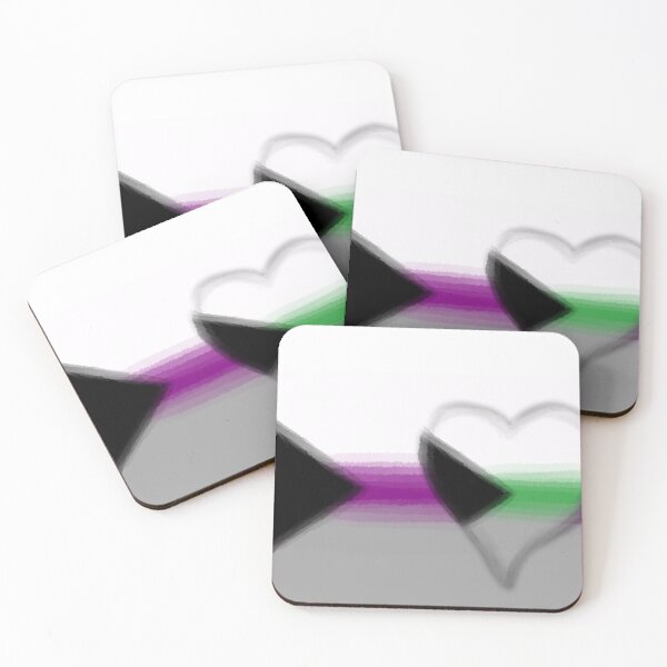 Aperçu de l'œuvre Watercolor Demisexual Demiromantic Pride Flag créée et vendue par Sum-Thangs.