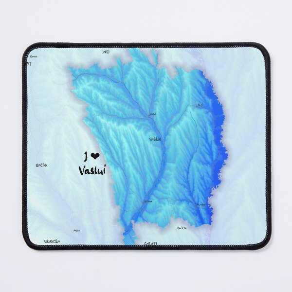 Item preview, Vaslui County Map, România designed and sold by maptheclouds.