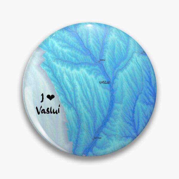 Item preview, Vaslui County Map, România designed and sold by maptheclouds.