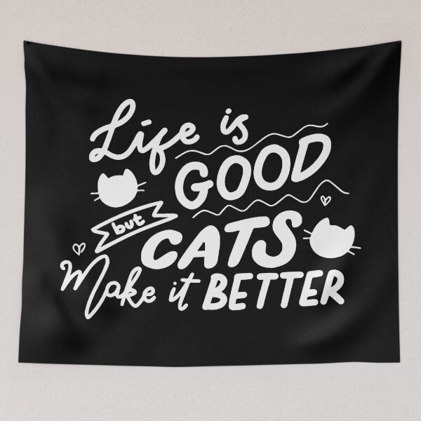 Item preview, Life is Better with Cats designed and sold by printify.