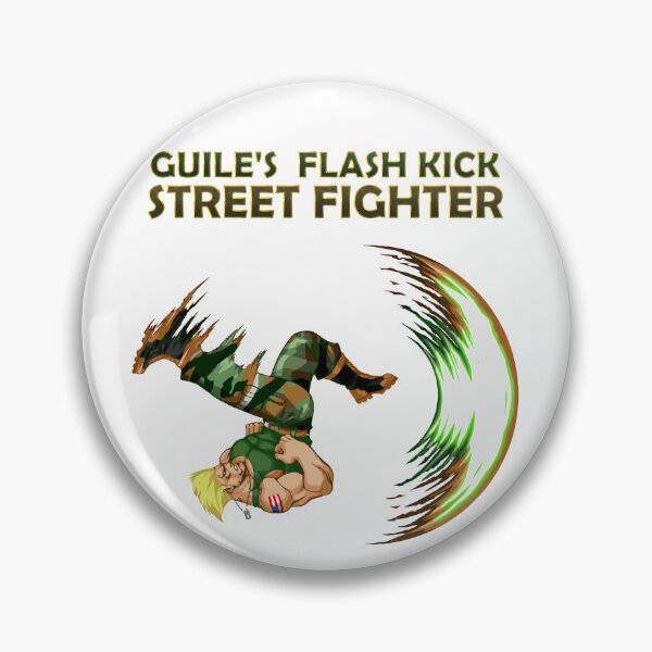 Item preview, Street Fighter Guile Backflip Flash Kick Move designed and sold by DabGraphic.