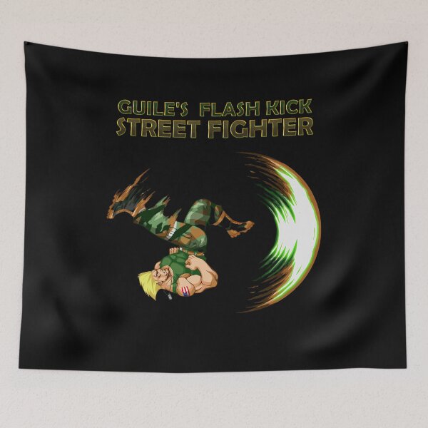 Item preview, Street Fighter Guile Backflip Flash Kick Move designed and sold by DabGraphic.