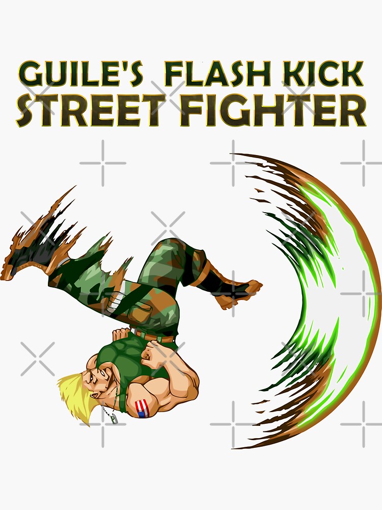 Wall Sticker Street Fighter Guile Pixel Art