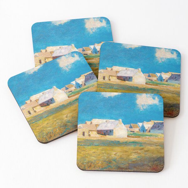 Item preview, Breton Village (1890) by Odilon Redon designed and sold by BossyCatHome.