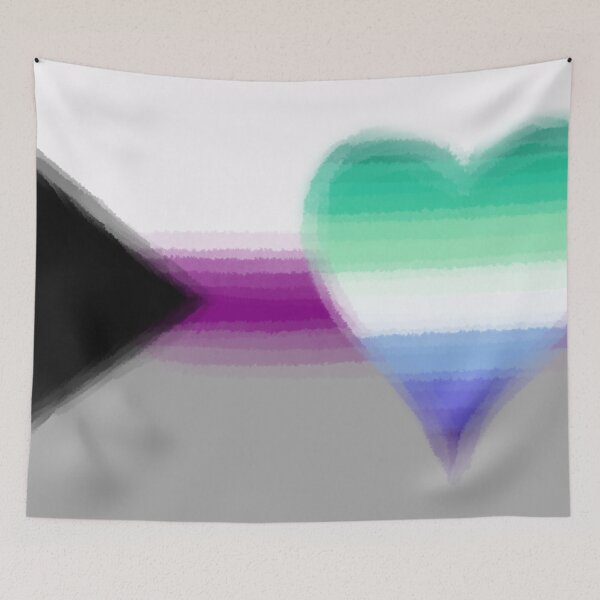 Aperçu de l'œuvre Watercolor Demisexual Homoromantic Gay Male Pride Flag créée et vendue par Sum-Thangs.