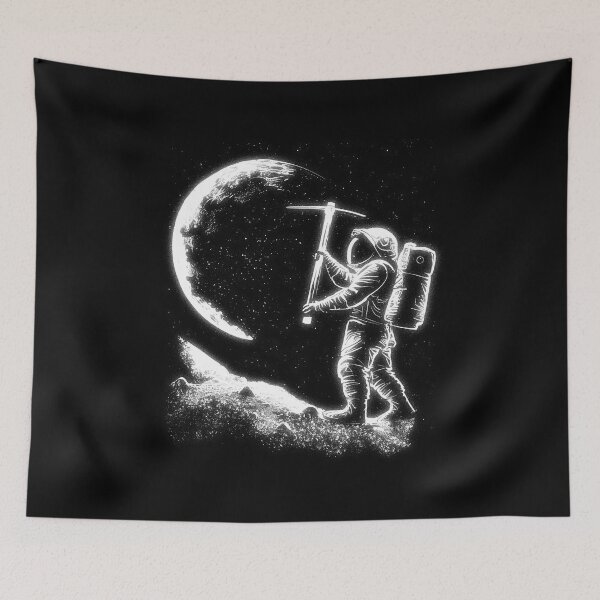 Item preview, Astronaut moon mining designed and sold by DerSenat.