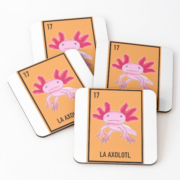 Item preview, 17 La axolotl , the axolotl , loteria card animal loteria  designed and sold by DarbyHunterArt.