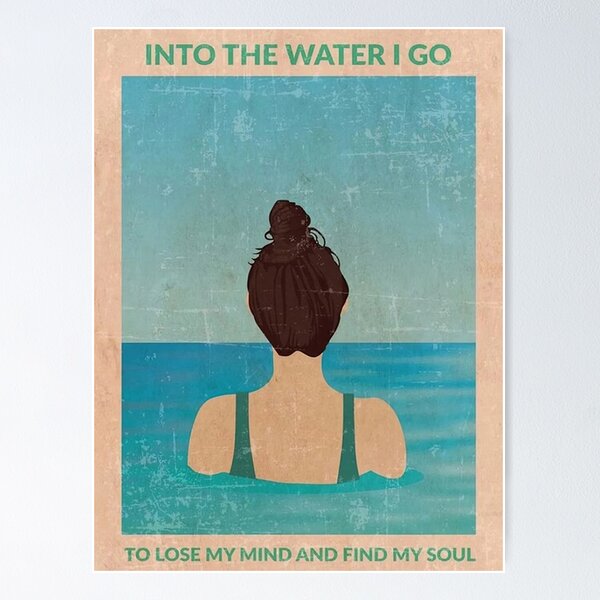 Item preview, Vintage Swimming Into The Water designed and sold by colemanphi.