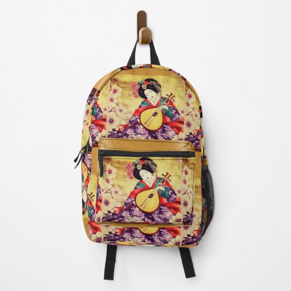 Item preview, Painting of Japanese Geisha playing a Biwa designed and sold by Witsprings.