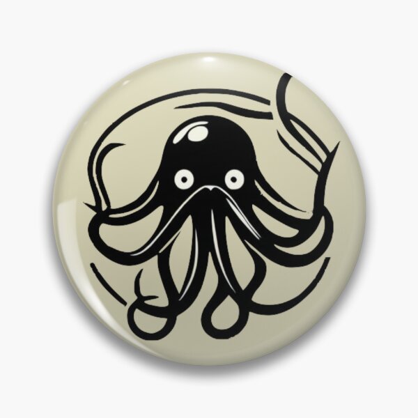 Item preview, The swirling octopus designed and sold by The Iconic Minimalist.