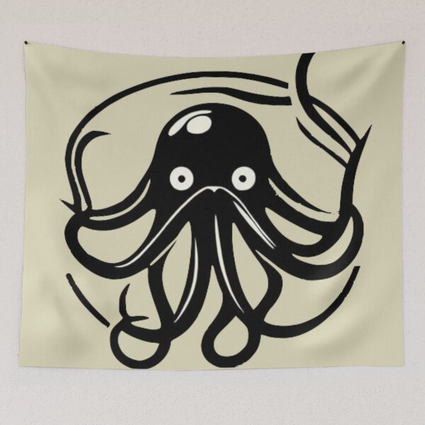 Item preview, The swirling octopus designed and sold by The Iconic Minimalist.