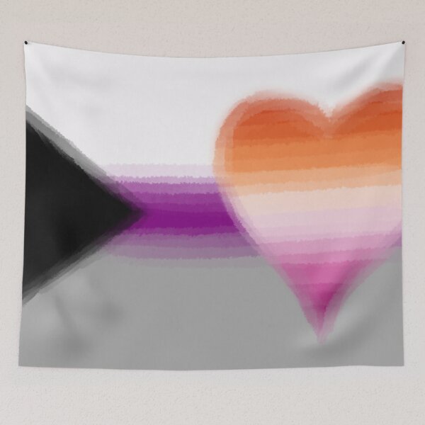 Aperçu de l'œuvre Watercolor Demisexual Homoromantic Lesbian Pride Flag créée et vendue par Sum-Thangs.