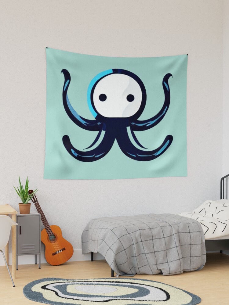 The Astronaut Kraken Tapestry by The Iconic Minimalist Redbubble