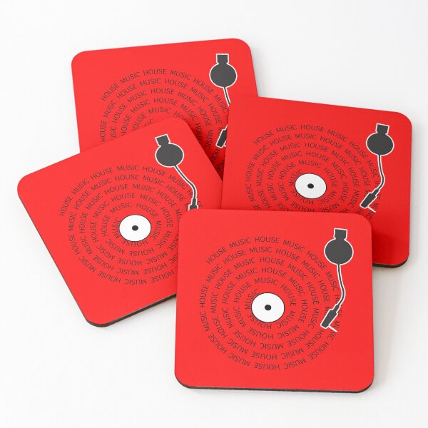 Item preview, Red House Music record player - text vinyl record minimalist  designed and sold by PeterADesign.