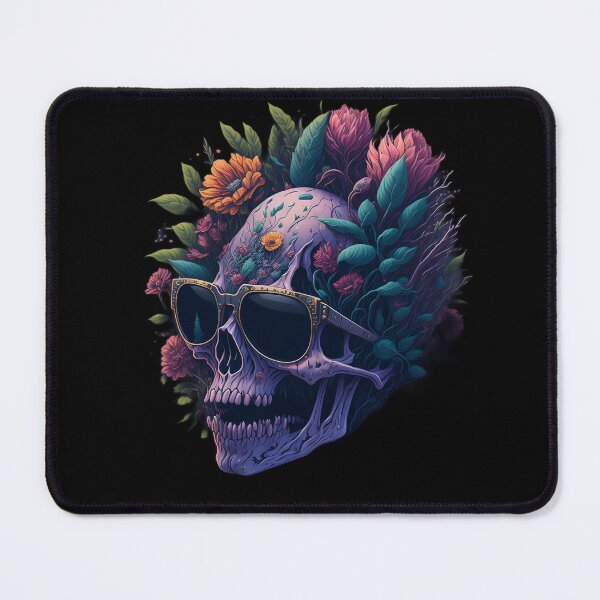 Item preview, Black Metal Flower Scull designed and sold by rockyRG.