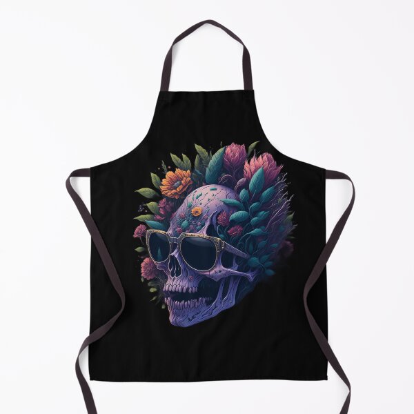 Item preview, Black Metal Flower Scull designed and sold by rockyRG.