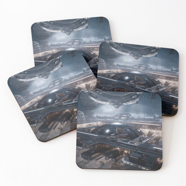 Item preview, Cosmic Hub: A Busy Spaceport designed and sold by PrintCove.
