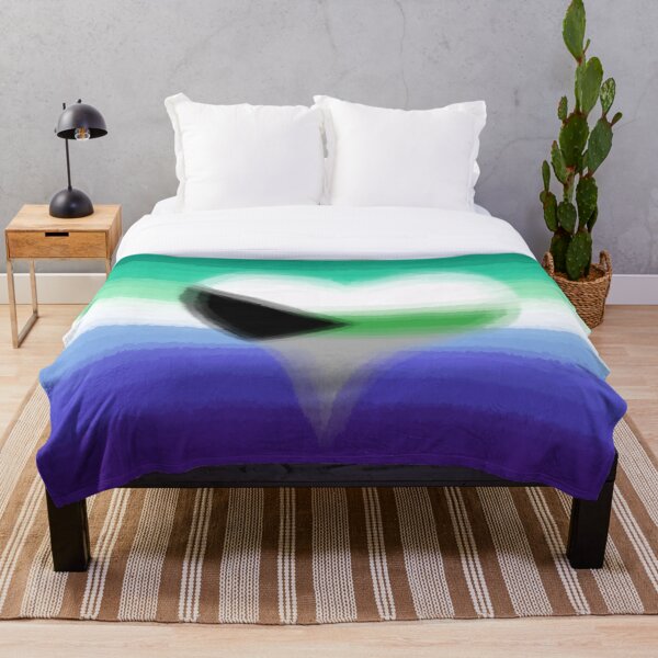 Aperçu de l'œuvre Watercolor Demisexual Gay Male Pride Flag créée et vendue par Sum-Thangs.
