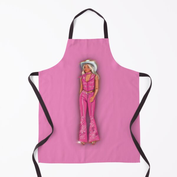 Item preview, Barbara Millicent Roberts Cowboy On Roller-skates (Pink/ Blue Background) designed and sold by xsaxsandra.
