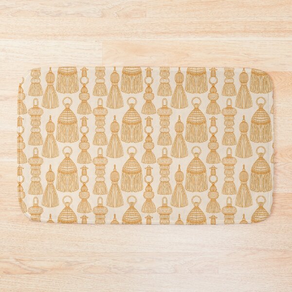 Item preview, Passementerie Tassels Pattern - Fulvous Orange on Antique White designed and sold by rnmarts.