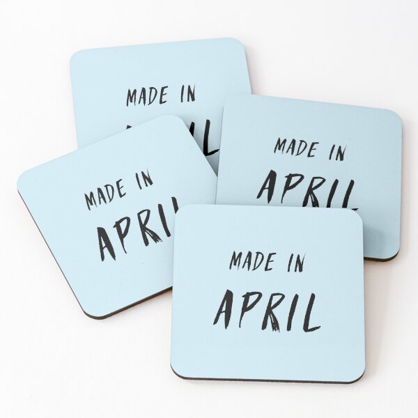 Item preview, Made in April Minimalistic text design designed and sold by Wolshebnaja.