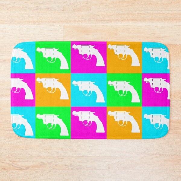 Item preview, White Revolver Gun, pop art style designed and sold by PeterADesign.