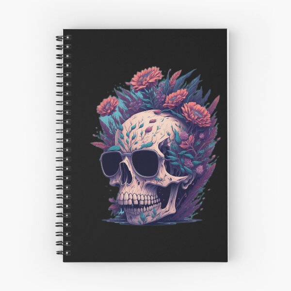 Item preview, Black Metal Flower Scull designed and sold by rockyRG.