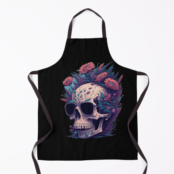 Item preview, Black Metal Flower Scull designed and sold by rockyRG.