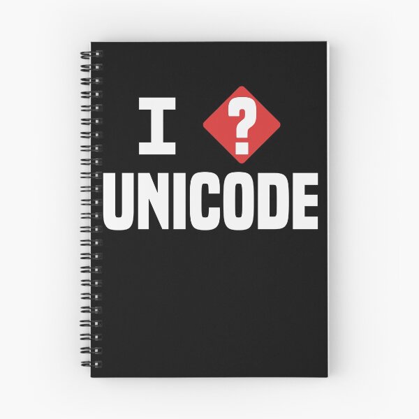 Item preview, I Love Unicode Programmer Humor Dark designed and sold by 14thFloor.