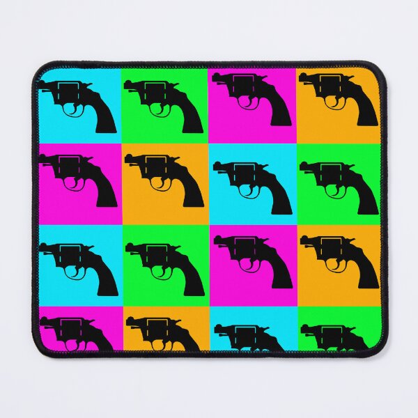 Item preview, Black Revolver Gun, pop art style designed and sold by PeterADesign.