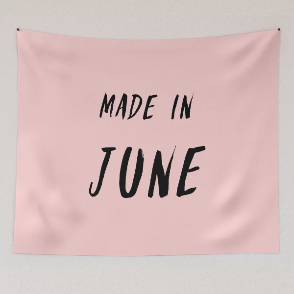 Item preview, Made in june simple text design designed and sold by Wolshebnaja.