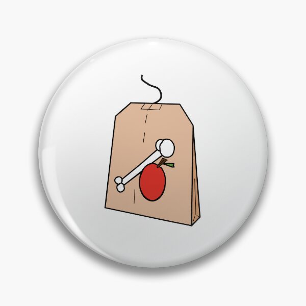 Item preview, Bone Apple Tea Pun Tea Bag Drawing  designed and sold by BackgroundPixel.