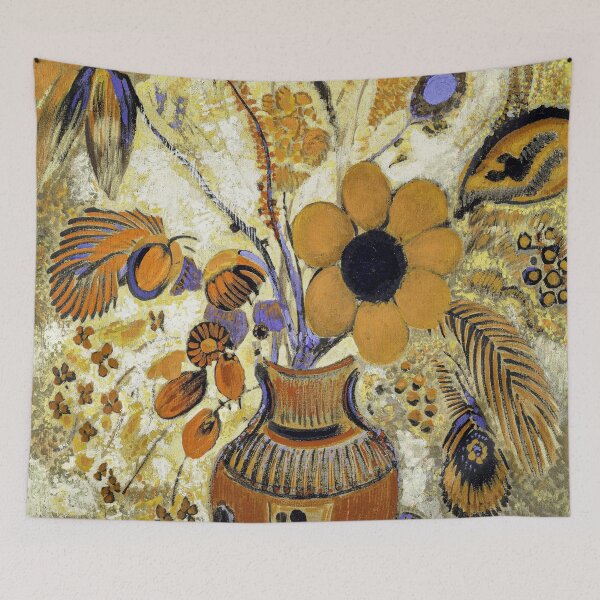 Item preview, Etruscan Vase with Flowers (1900—1910) by Odilon Redon designed and sold by BossyCatHome.