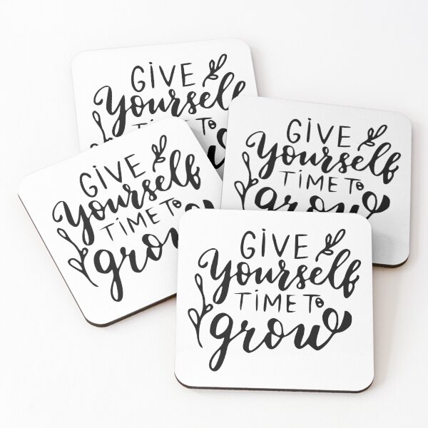 Item preview, Floral Give Yourself Time To Grow designed and sold by scribbles-23.